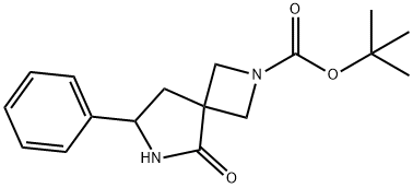 5-Oxo-7-Phenyl-2,6-Diaza-Spiro[3.4]Octane-2-Carboxylic Acid Tert-Butyl Ester Structure