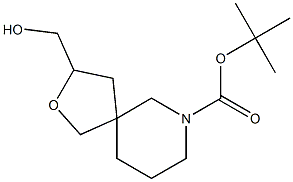 3-(ヒドロキシメチル)-2-オキサ-7-アザスピロ[4.5]デカン-7-カルボン酸TERT-ブチル 化学構造式