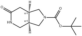 6-OXO-OCTAHYDRO-PYRROLO[3,4-C]PYRIDINE-2-CARBOXYLIC ACIDTERT-BUTYL ESTER Structure