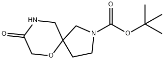 tert-butyl 8-oxo-6-oxa-2,9-diazaspiro[4.5]decane-2-carboxylate Structure