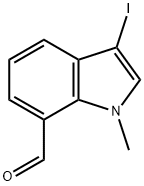3-Iodo-1-methyl-1H-indole-7-carbaldehyde 结构式