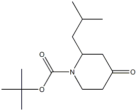 tert-butyl 2-isobutyl-4-oxopiperidine-1-carboxylate,1251842-98-4,结构式
