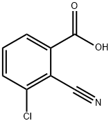 3-氯-2-氰基苯甲酸, 1254073-93-2, 结构式