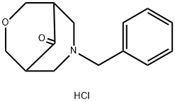 7-benzyl-3-oxa-7-azabicyclo[3.3.1]nonan-9-one hydrochloride Structure
