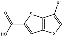 6-bromothieno[3,2-b]thiophene-2-carboxylic acid Struktur