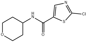 2-Chloro-N-(tetrahydro-2H-pyran-4-yl)thiazole-5-carboxamide Struktur