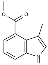 methyl 3-methyl-1H-indole-4-carboxylate Structure