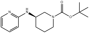 (R)-3-(吡啶-2-基氨基)哌啶-1-羧酸叔丁酯 结构式