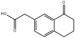 2-(8-氧代-5,6,7,8-四氢萘-2-基)乙酸, 125564-50-3, 结构式
