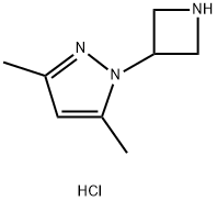 1-(3-Azetidinyl)-3,5-dimethyl-1H-pyrazole dihydrochloride Struktur