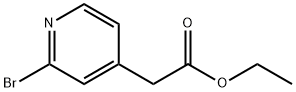 (2-bromo-pyridin-4-yl)-acetic acid ethyl ester Structure