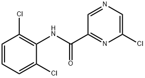 6-Chloro-N-(2,6-dichlorophenyl)pyrazine-2-carboxamide Structure