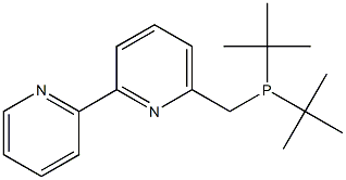 6-(ジ-tert-ブチルホスフィノメチル)-2,2′-ビピリジン 化学構造式