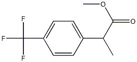 Methyl 2-(4-(trifluoromethyl)phenyl)propanoate Struktur