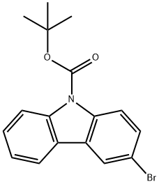 tert-butyl 3-bromo-9H-carbazole-9-carboxylate 结构式
