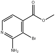 2-Amino-3-bromo-4-pyridinecarboxylic acid methyl ester Structure