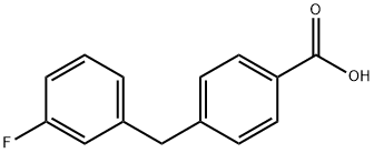 4-(3-Fluoro-Benzyl)-Benzoic Acid Struktur