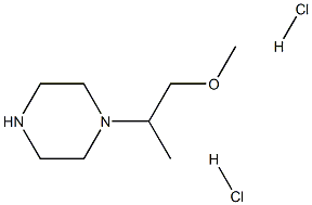 1-(1-methoxypropan-2-yl)piperazine dihydrochloride, 1258640-14-0, 结构式