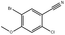 5-bromo-2-chloro-4-methoxybenzonitrile 结构式