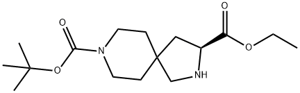 2,8-Diazaspiro[4.5]decane-3,8-dicarboxylic acid, 8-(1,1-dimethylethyl) 3-ethyl ester, (3S)-|2,8-Diazaspiro[4.5]decane-3,8-dicarboxylic acid, 8-(1,1-dimethylethyl) 3-ethyl ester, (3S)-