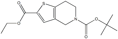 Ethyl 5-Boc-4,5,6,7-tetrahydrothieno[3,2-c]pyridine-2-carboxylate Structure