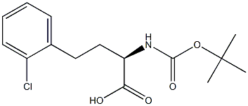 (R)-2-((叔丁氧基羰基)氨基)-4-(2-氯苯基)丁酸,1260587-00-5,结构式