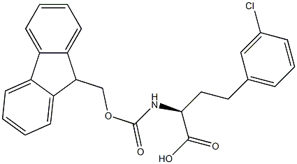 Fmoc-3-chloro-L-homophenylalanine, 1260587-49-2, 结构式