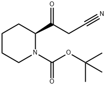 (S)-tert-butyl 2-(2-cyanoacetyl)piperidine-1-carboxylate Structure