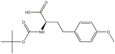 (R)-2-((叔丁氧基羰基)氨基)-4-(4-甲氧基苯基)丁酸 结构式