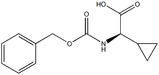 (R)-Benzyloxycarbonylamino-cyclopropyl-acetic acid Structure
