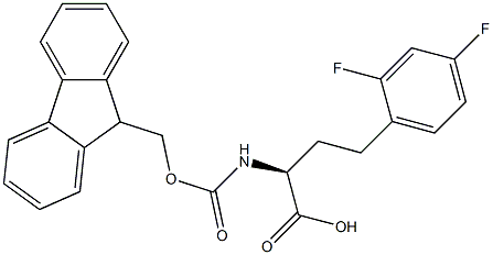Fmoc-2,4-difluoro-L-homophenylalanine Structure