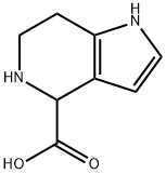 4,5,6,7-四氢-1H-吡咯并[3,2-C]吡啶-4-甲酸 结构式