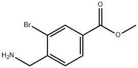 methyl 4-(aminomethyl)-3-bromobenzoate Struktur