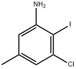 3-Chloro-2-iodo-5-methyl-phenylamine Structure