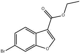 6-溴苯并呋喃-3-甲酸乙酯 结构式