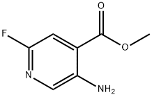 Methyl 5-amino-2-fluoroisonicotinate 化学構造式