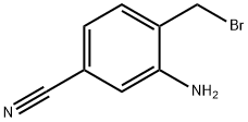3-amino-4-(bromomethyl)benzonitrile Struktur