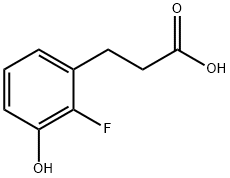 3-(2-Fluoro-3-hydroxy-phenyl)-propionic acid Struktur