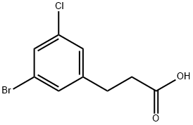 3-(3-Bromo-5-chloro-phenyl)-propionic acid Struktur