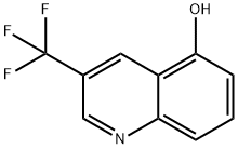 3-(トリフルオロメチル)キノリン-5-オール 化学構造式
