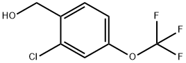 2-Chloro-4-trifluoromethoxybenzyl alcohol Struktur