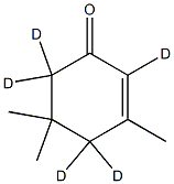 Isophorone-[2,4,4,6,6-D5] Structure