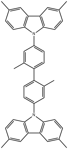 1,1-(2,2-二甲基-4,4-联苯二YL)双(3,6-二甲基-9H-咔唑), 1262783-41-4, 结构式