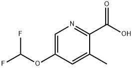 5-(difluoromethoxy)-3-methylpicolinic acid Structure