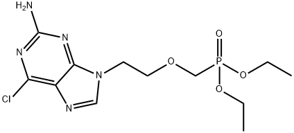 diethyl ((2-(2-amino-6-chloro-9H-purin-9-yl)ethoxy)methyl)phosphonate(WXG01401) Struktur