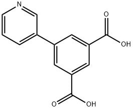 5-(pyridin-3-yl)benzene-1,3-dicarboxylic acid, 1264068-70-3, 结构式