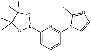 2-(2-methyl-1H-imidazol-1-yl)-6-(4,4,5,5-tetramethyl-1,3,2-dioxaborolan-2-yl)Pyridine,1264141-88-9,结构式