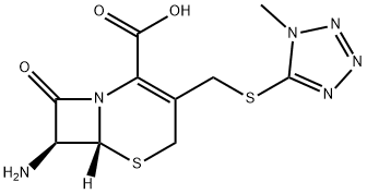 (6R,7S)-7-amino-3-(((4-methyl-4H-1,2,4-triazol-3-yl)thio)methyl)-8-oxo-5-thia-1-azabicyclo[4.2.0]oct-2-ene-2-carboxylic acid Structure
