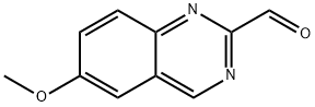 6-methoxyquinazoline-2-carbaldehyde Struktur