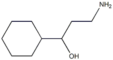 3-amino-1-cyclohexylpropan-1-ol Struktur